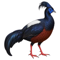 Crested Fireback (Lophura ignita) thumbnail image on AnimalDex
