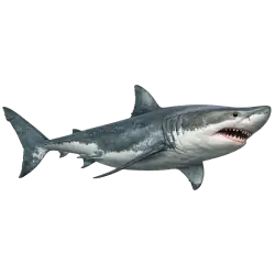 Great White Shark (Carcharodon carcharias) featured animal image on AnimalDex