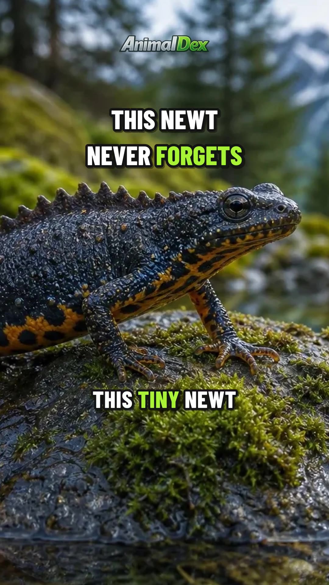 This Tiny Newt Never Forgets