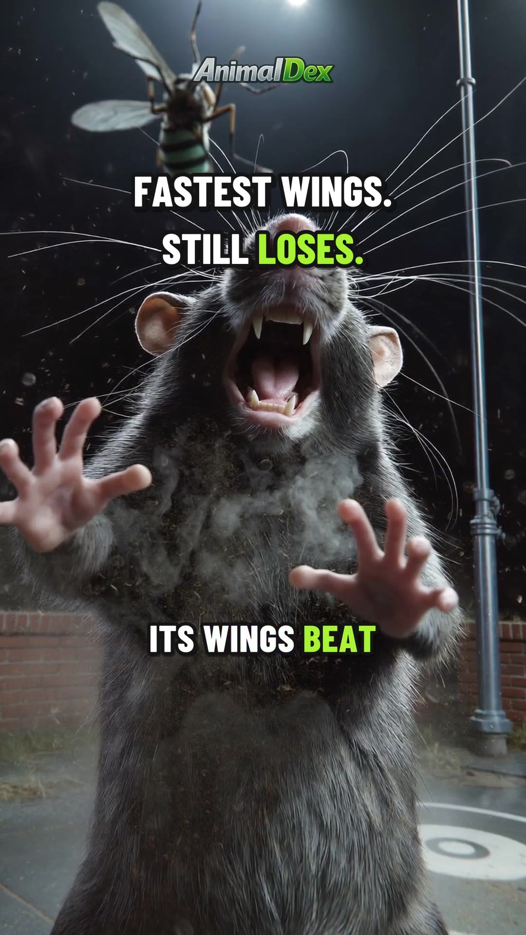 Black Rat vs Mosquito: Wings That Blur Still Lose